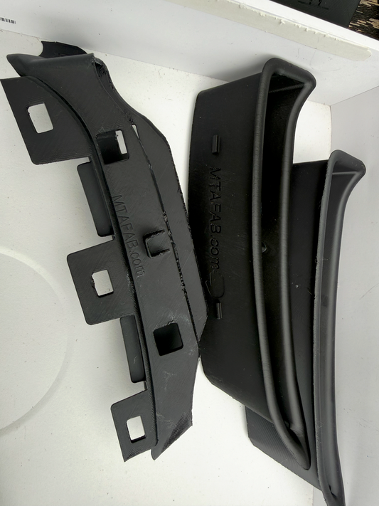 Complete REAR Kit - C6 Rear Wide-body Brake Scoops and Brackets.