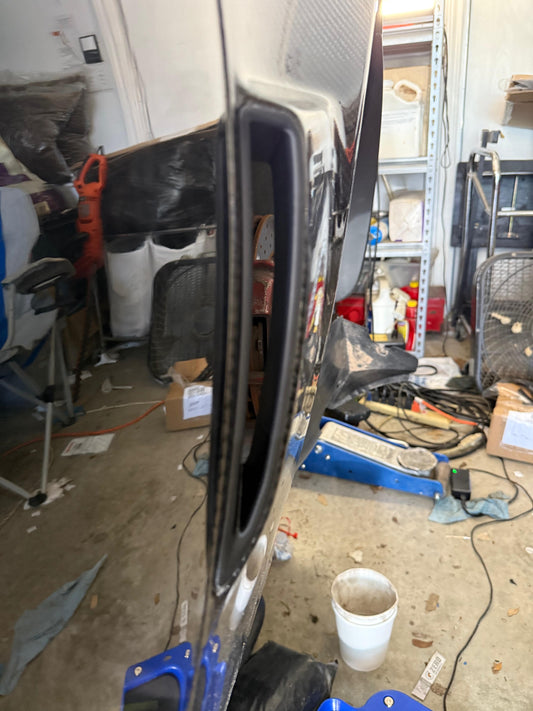 Custom Open-style C6 Corvette Rear Brake Scoop Trim (Outer piece)