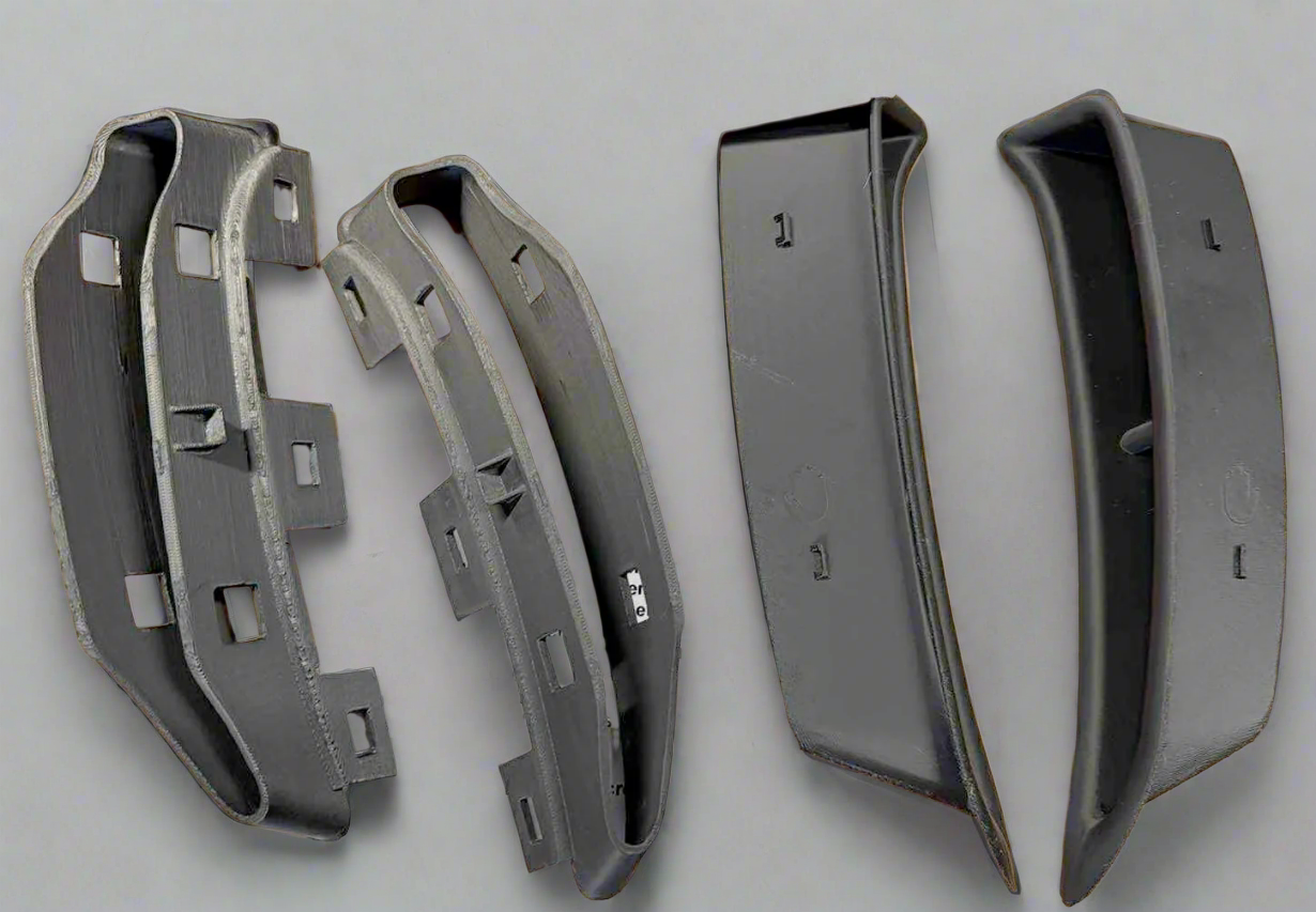 Complete Kit - C6 Rear Wide-body Brake Scoops and Brackets.