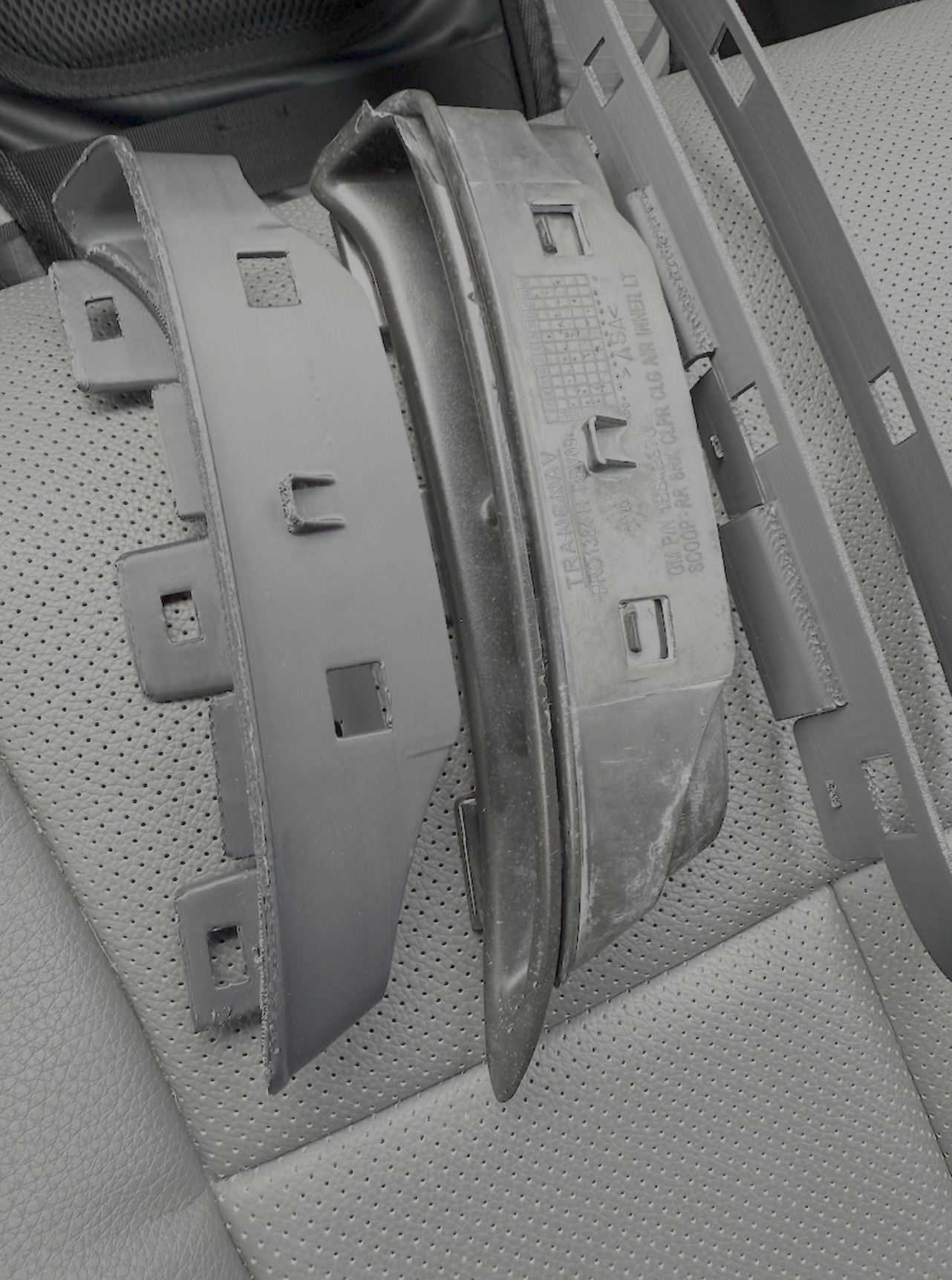 Complete Kit - C6 Rear Wide-body Brake Scoops and Brackets.